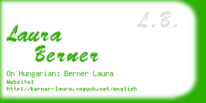 laura berner business card